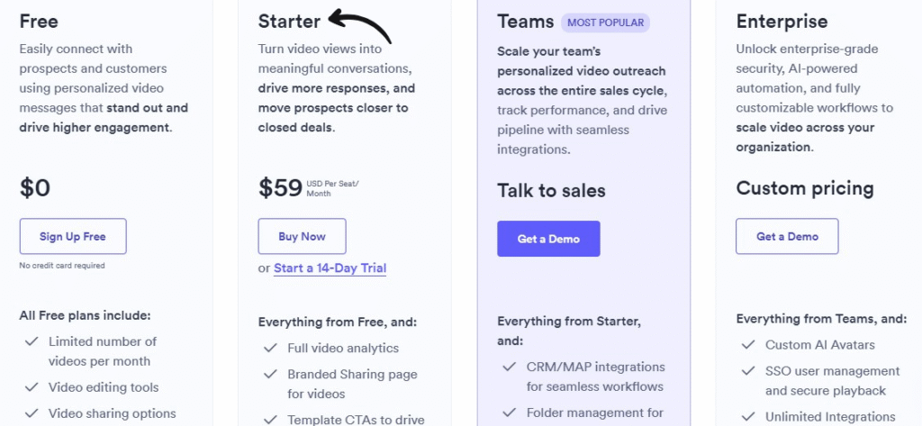 Vidyard Pricing