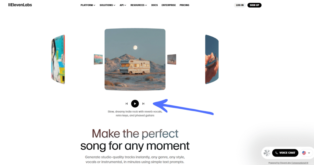 Eleven music homepage