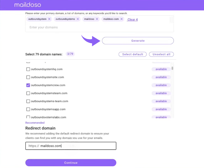 Maildoso Custom Tracking Domain