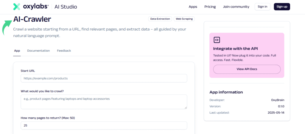 Oxylabs AI-Crawler