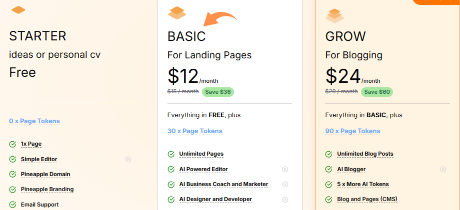 Pineapple Builder Pricing