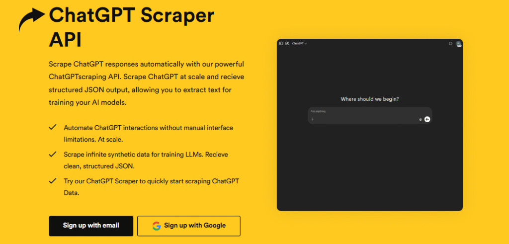 Scrapingbee ChatGPT Scraper