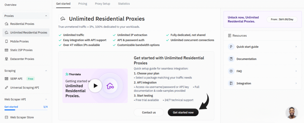Thordata Unlimited Residential Proxies