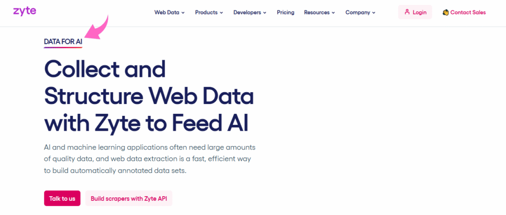 Zyte Data for AI Agent