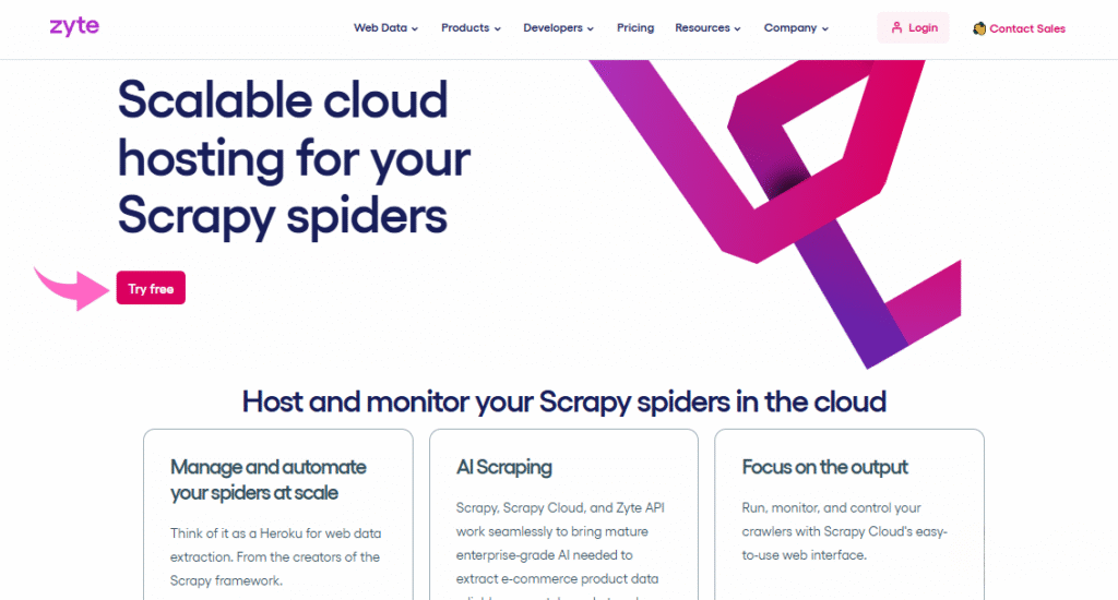 Zyte Scalable cloud hosting