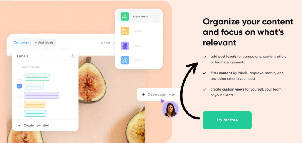 planable post labels campaigns