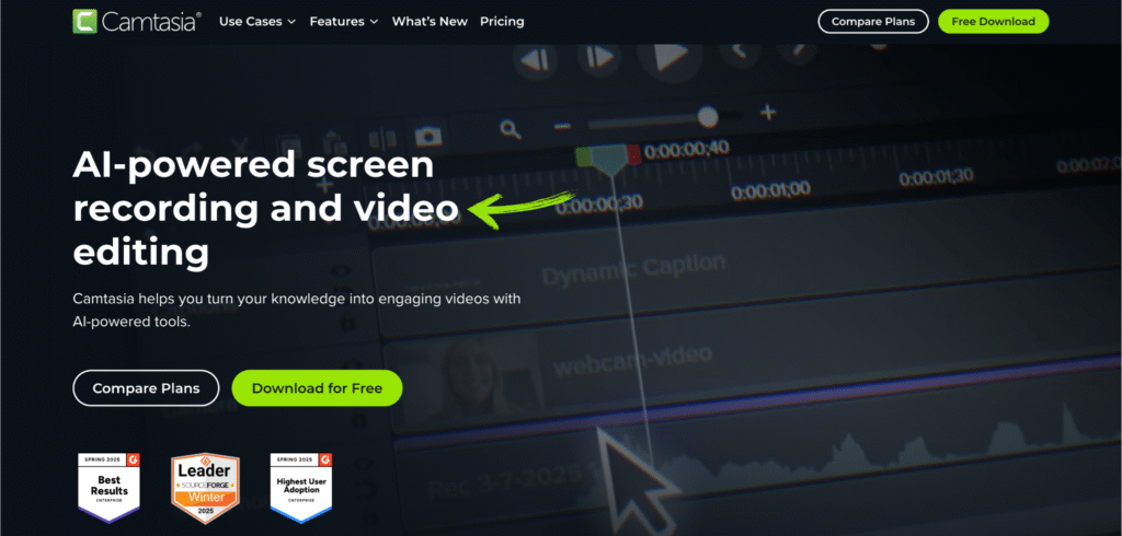 Camtasia Homepage