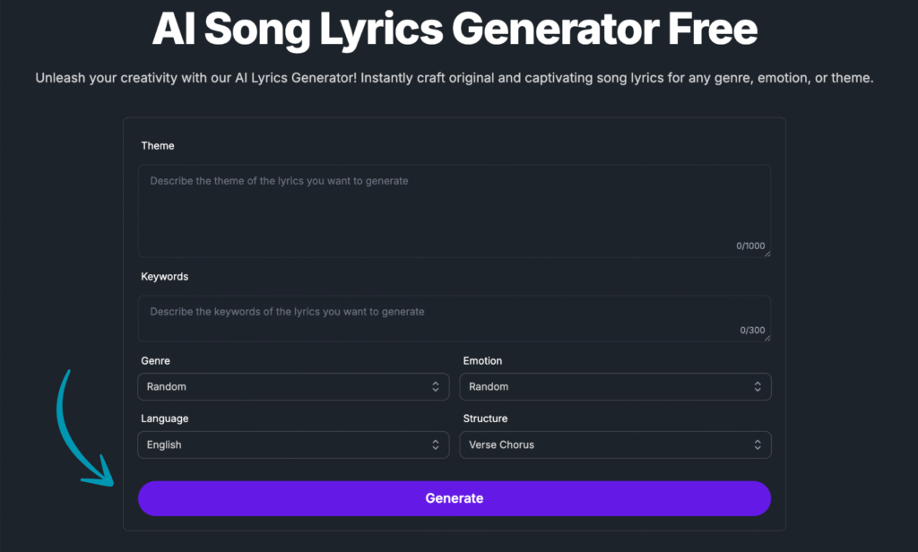 ai music maker ai song lyrics generator