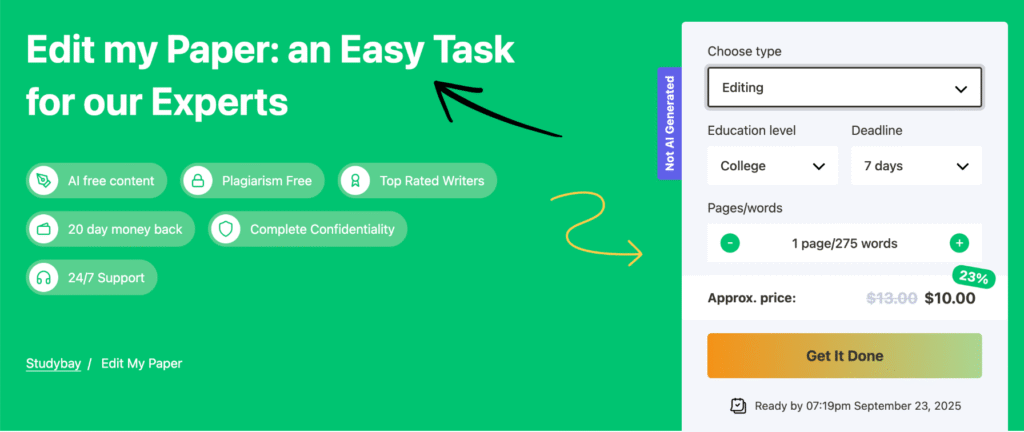 studybay paper editor