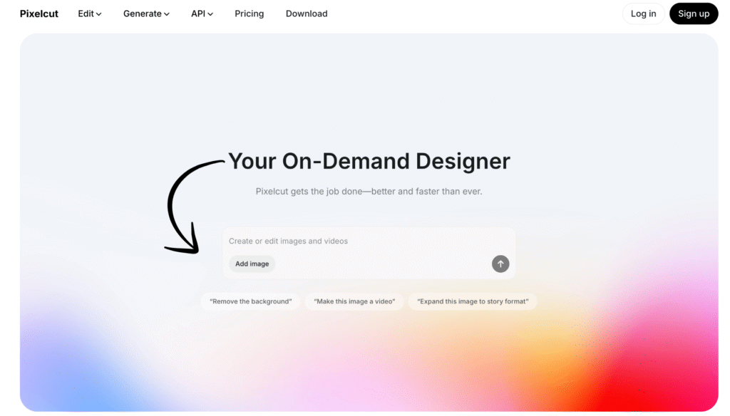 pixelcut homepage