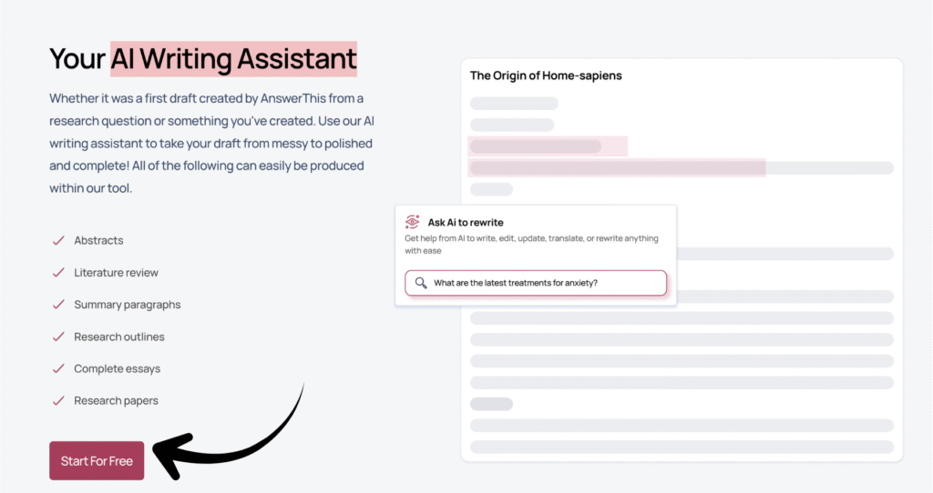 answerthis AI Writing Assistant