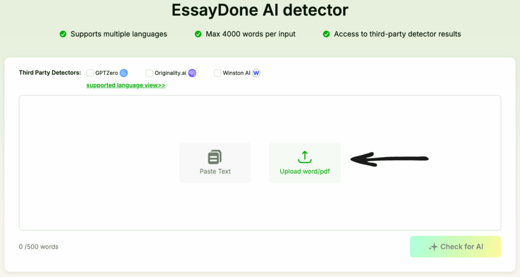 EssayDone Review: Ultimate AI Writing Assistant in 2025? 4 EssayDone AI detector