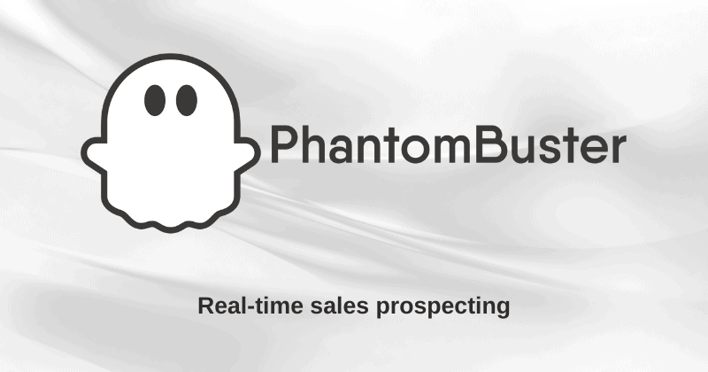 Ghost icon representing PhantomBuster automation tool for real-time sales prospecting on Fahim AI website.