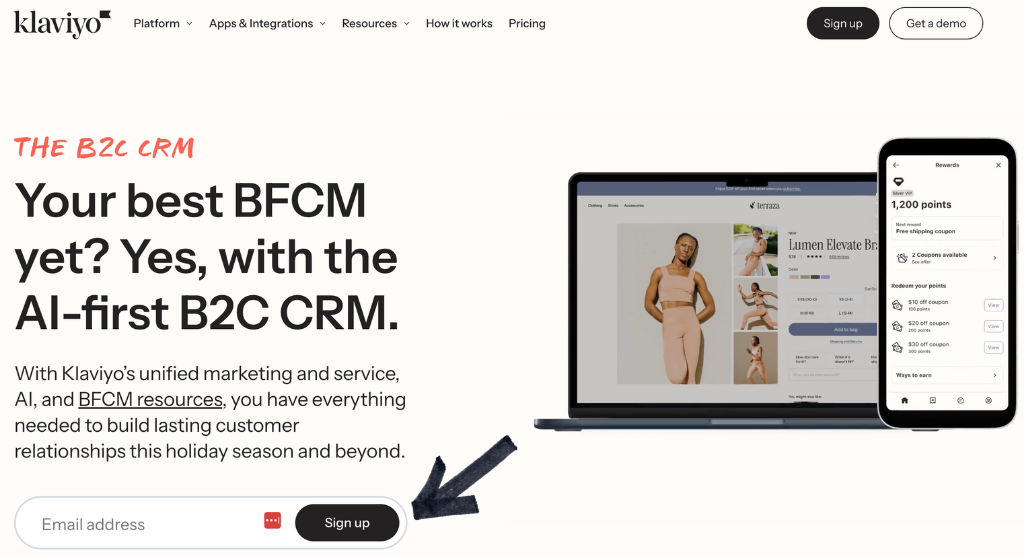 Klaviyo Review: The Best AI Marketing Platform in 2025? 3 Klaviyo homepage