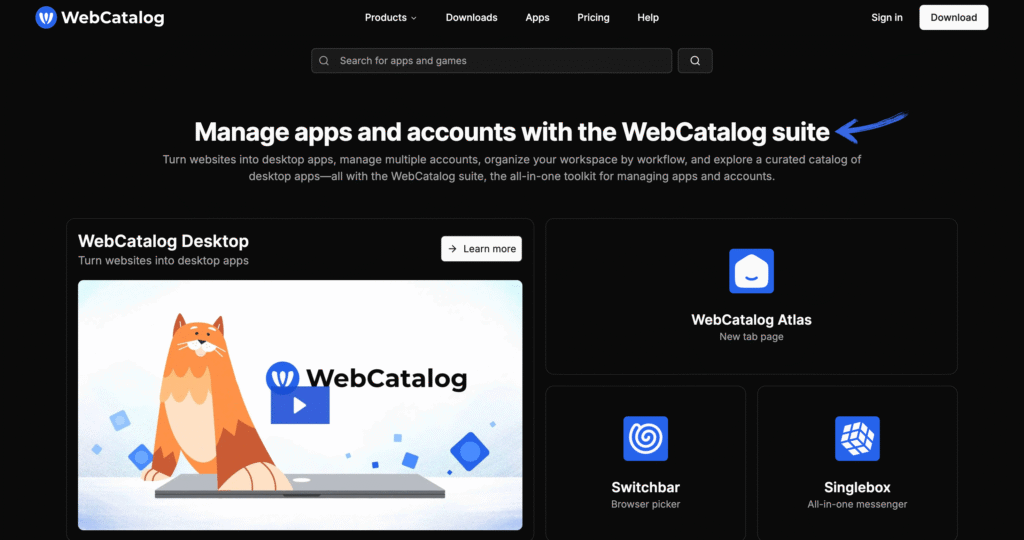 Webcatalog