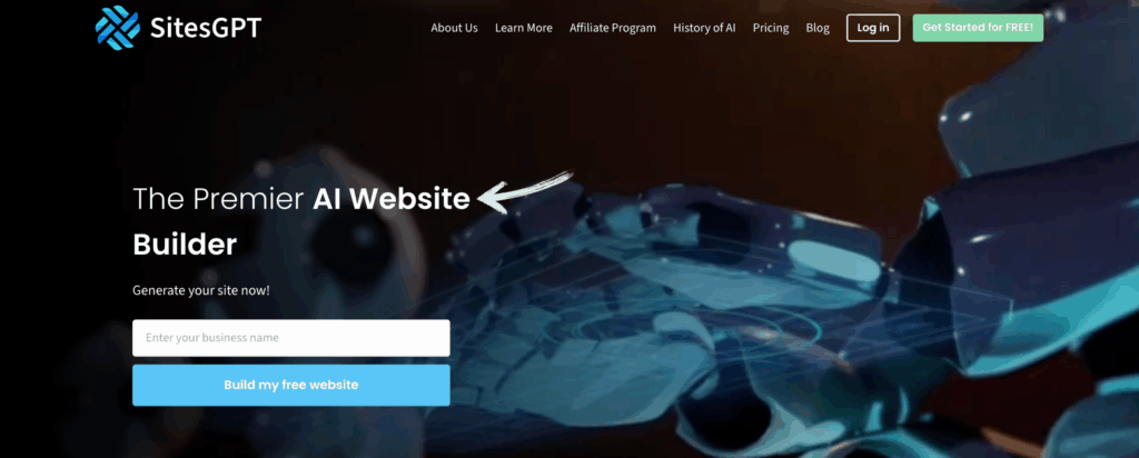SitesGPT Review: Best AI Website Builder in 2025? 3 Sitesgpt