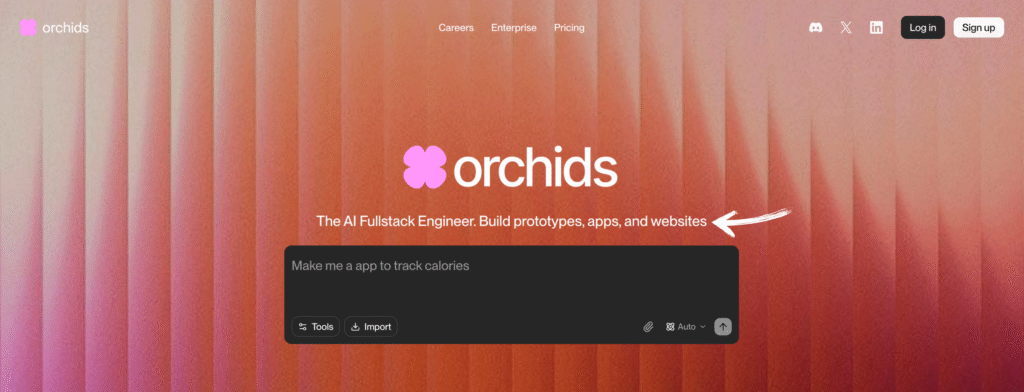 Orchids AI 评测:2025 年最佳 AI 全栈工程师?3 你有兰花吗?