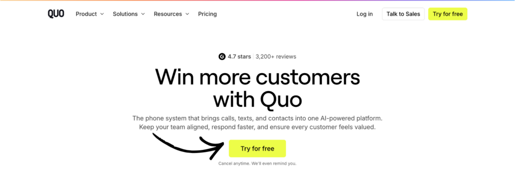 quo homepage