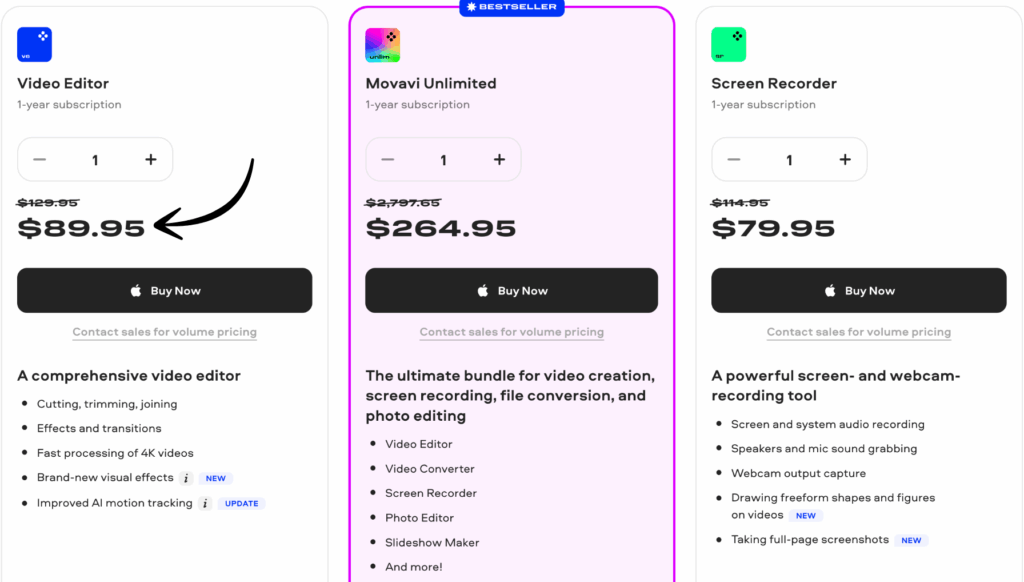 movavi pricing