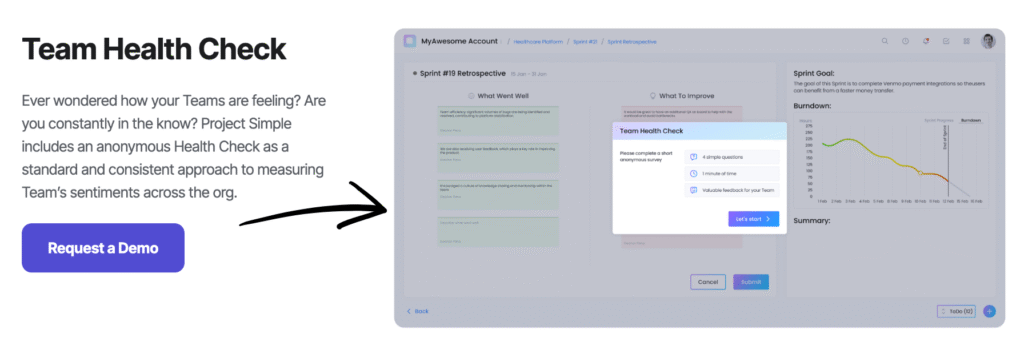 Project Simple AI Review: Best Project Management Platform in 2025? 14 project simple Team Health Check