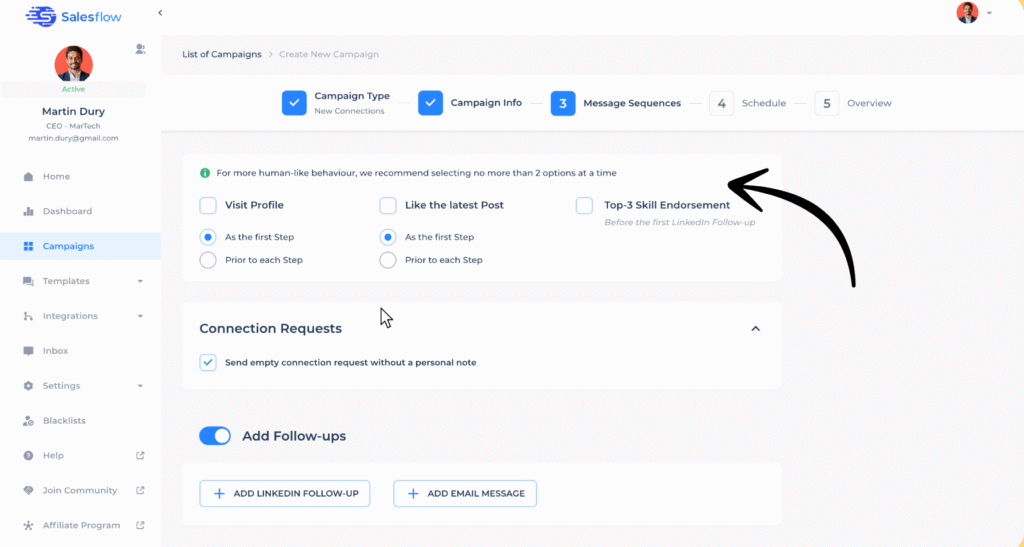Salesflow Review: Best Cloud-Based LinkedIn Outreach in 2025? 11 salesflow workflow