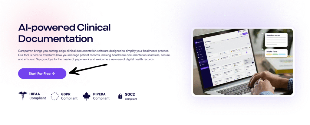 Carepatron AI-powered Clinical Documentation