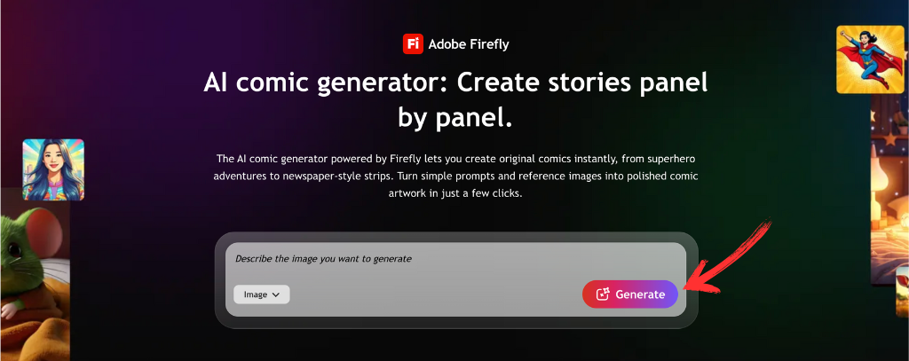 Adobe Firefly Review: Free Generative AI for Creatives in 2025 8 Adobe Firefly AI comic generator
