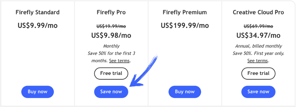 Adobe Firefly Review: Free Generative AI for Creatives in 2025 14 Adobe Firefly pricing