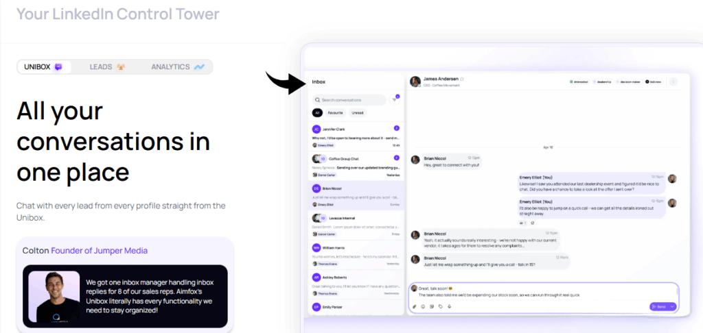 Aimfox Control Tower