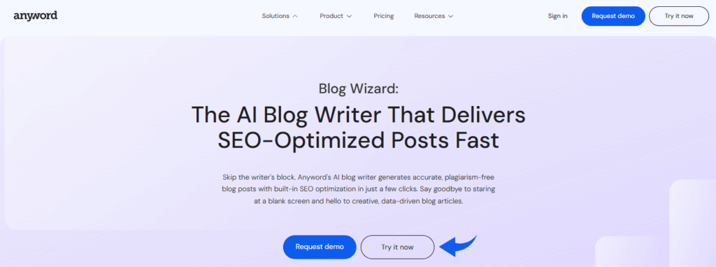 AnyWord Blog Wizard