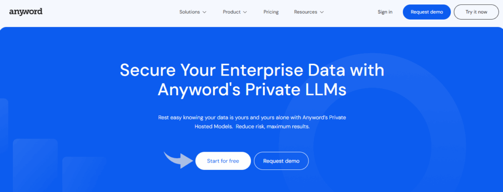 AnyWord Private LLMs