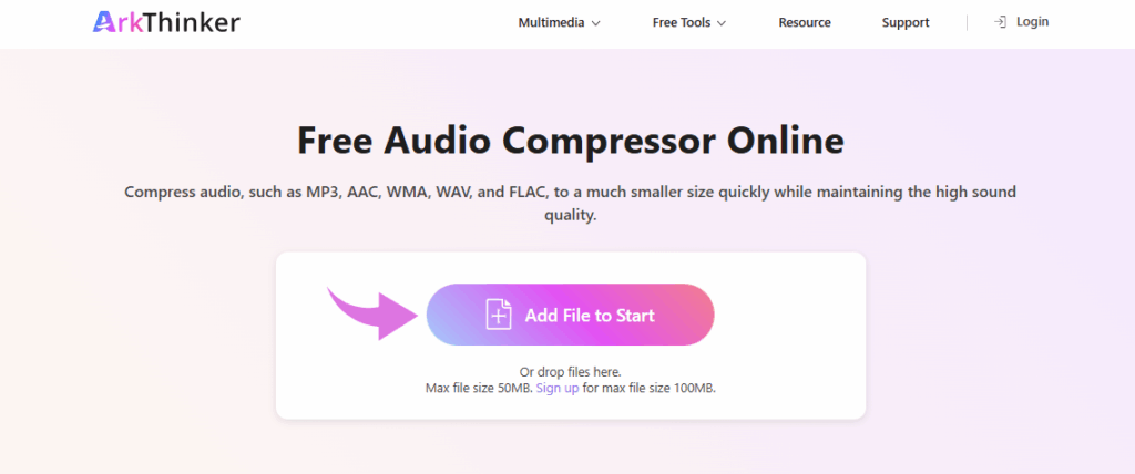 ArkThinker Free Audio Compressor