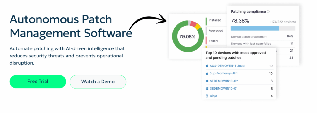 ninjaone Autonomous Patch Management Software