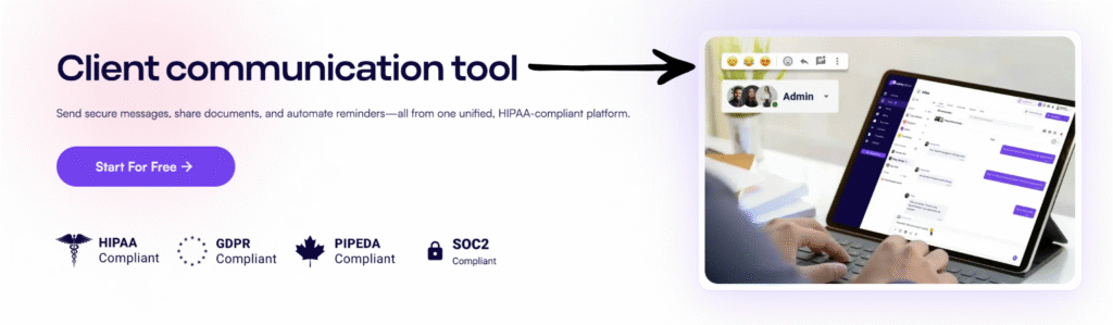 carepatron Client communication tool