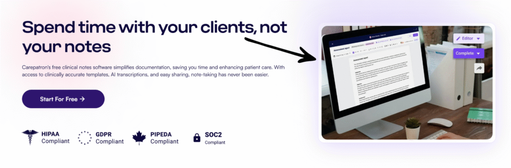 carepatron Clinical Notes