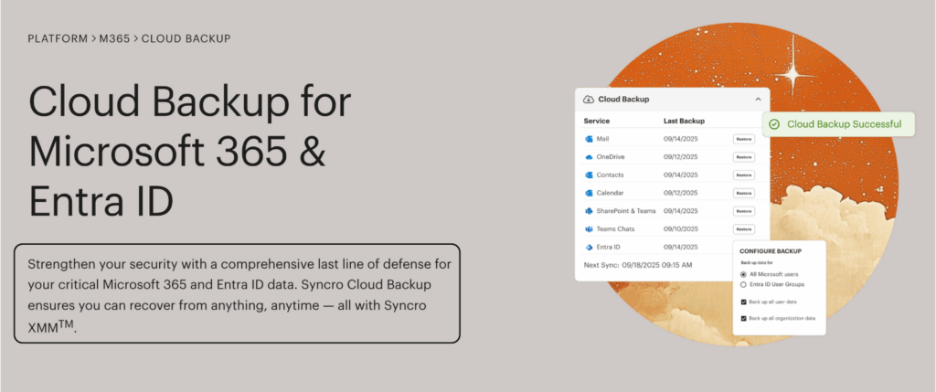 syncromsp Cloud Backup