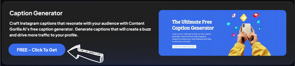 Content Gorilla caption generator
