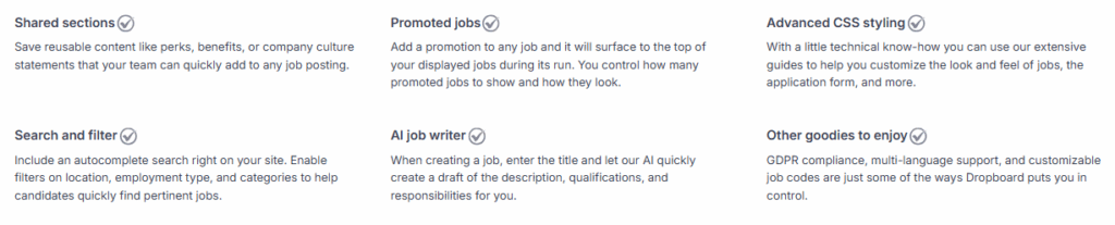 Dropboard Top Benefits