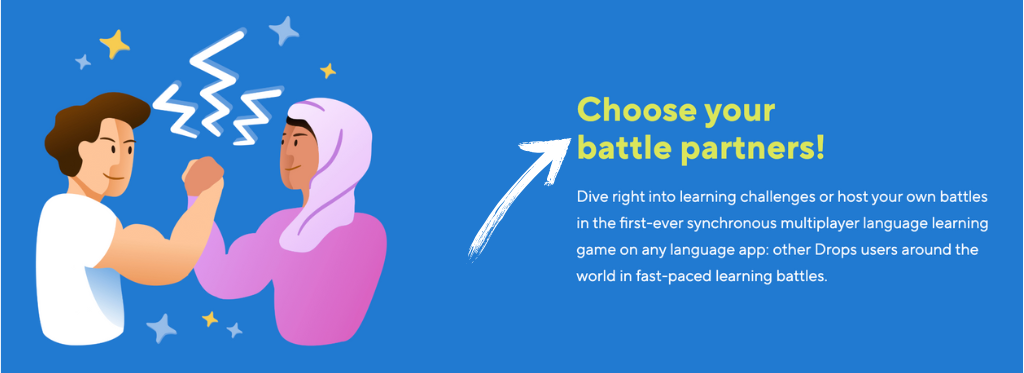 Drops battle partner