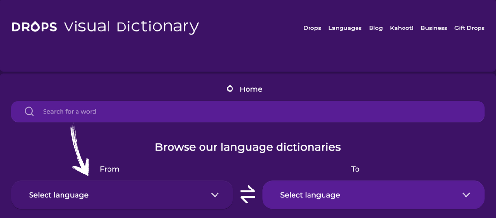 Drops visual dictionary