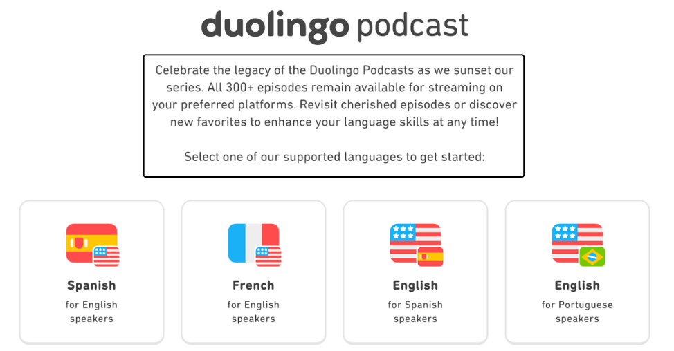 Duolingo podcast