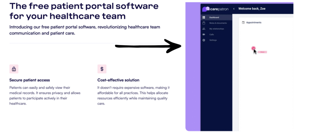 carepatron Easy and effective Client Portal