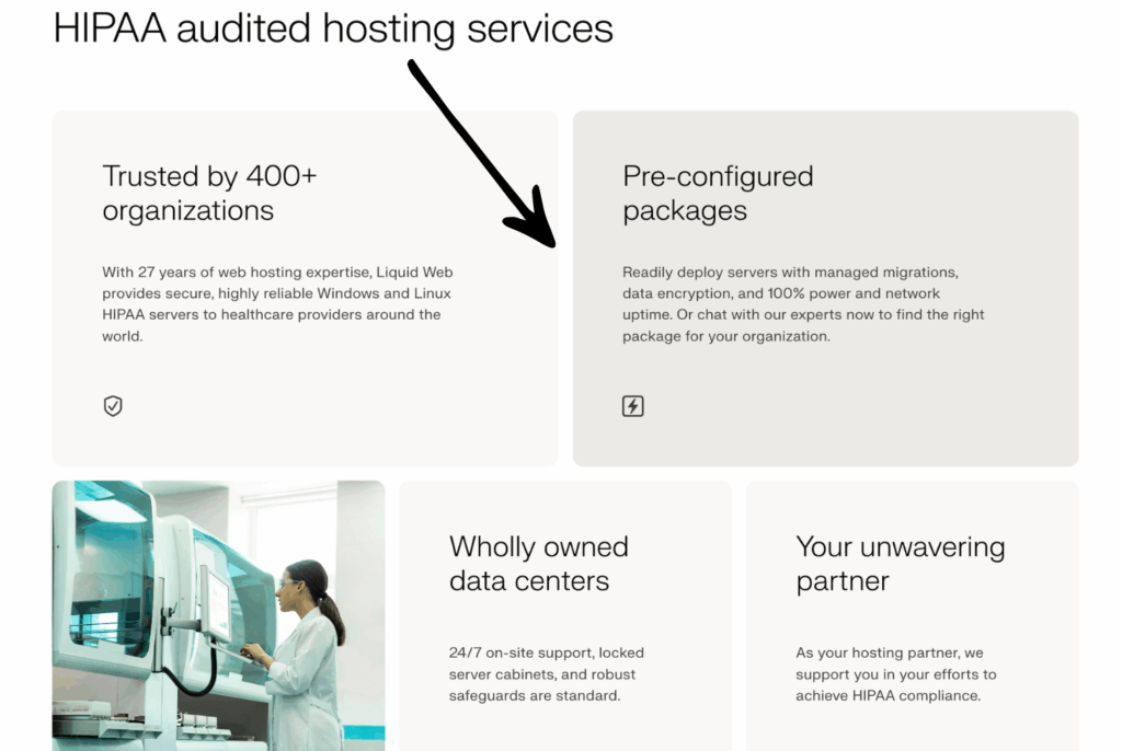 HIPAA audited hosting services