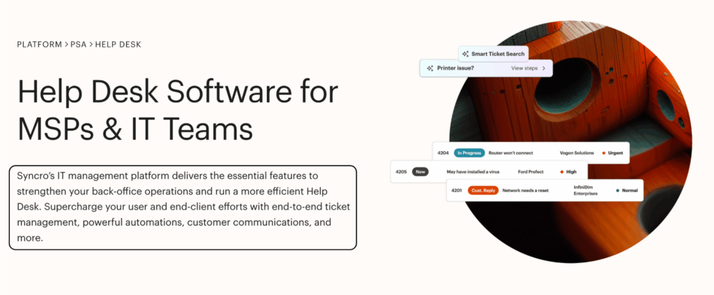 syncromsp Help Desk Software
