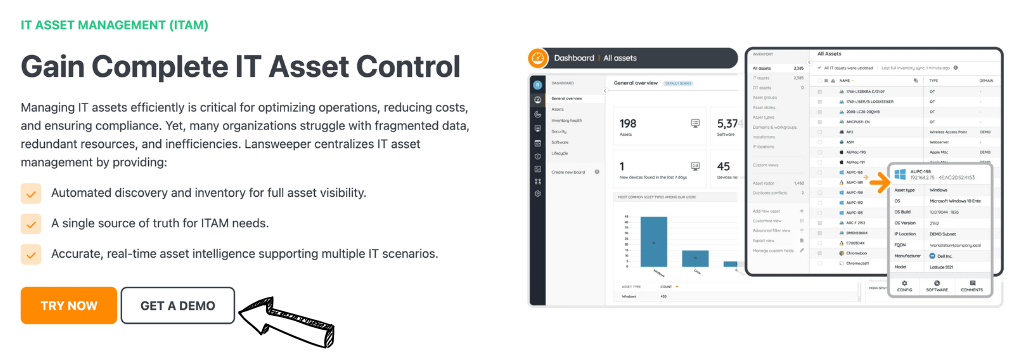 Lansweeper asset management