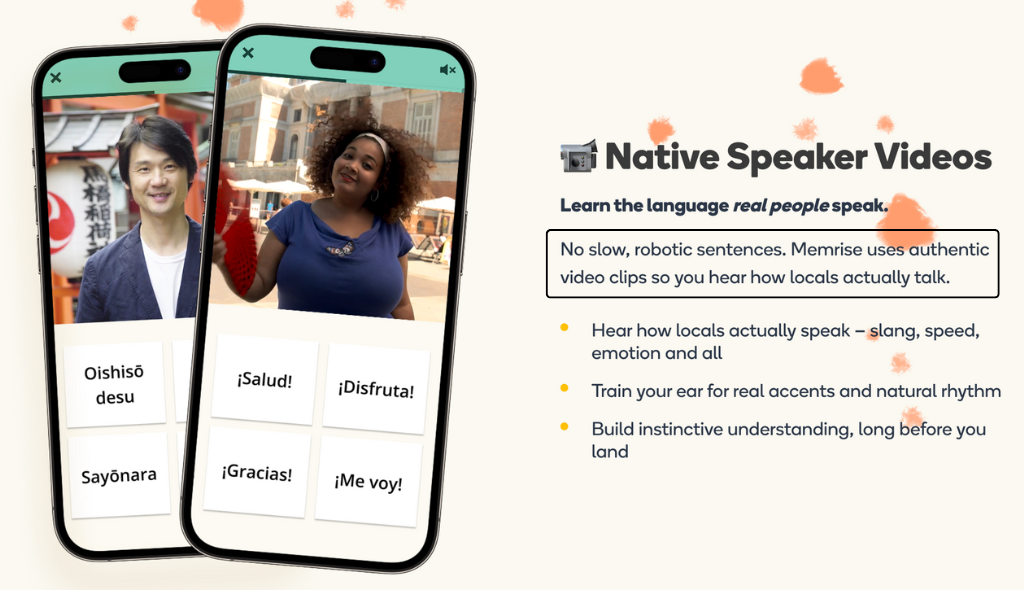 Memrise Native speaker videos