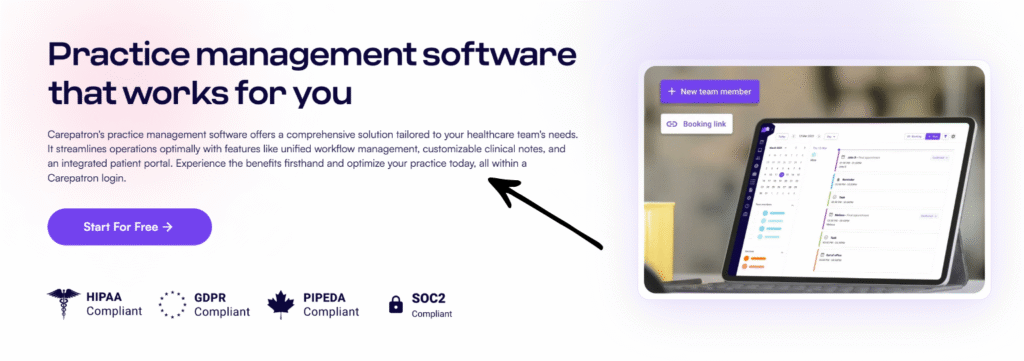 carepatron Practice management