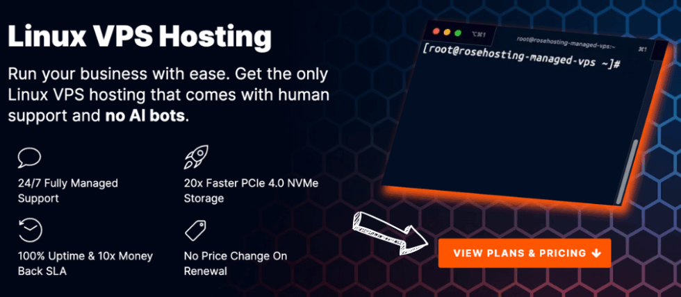 RoseHosting Linux VPS Hosting