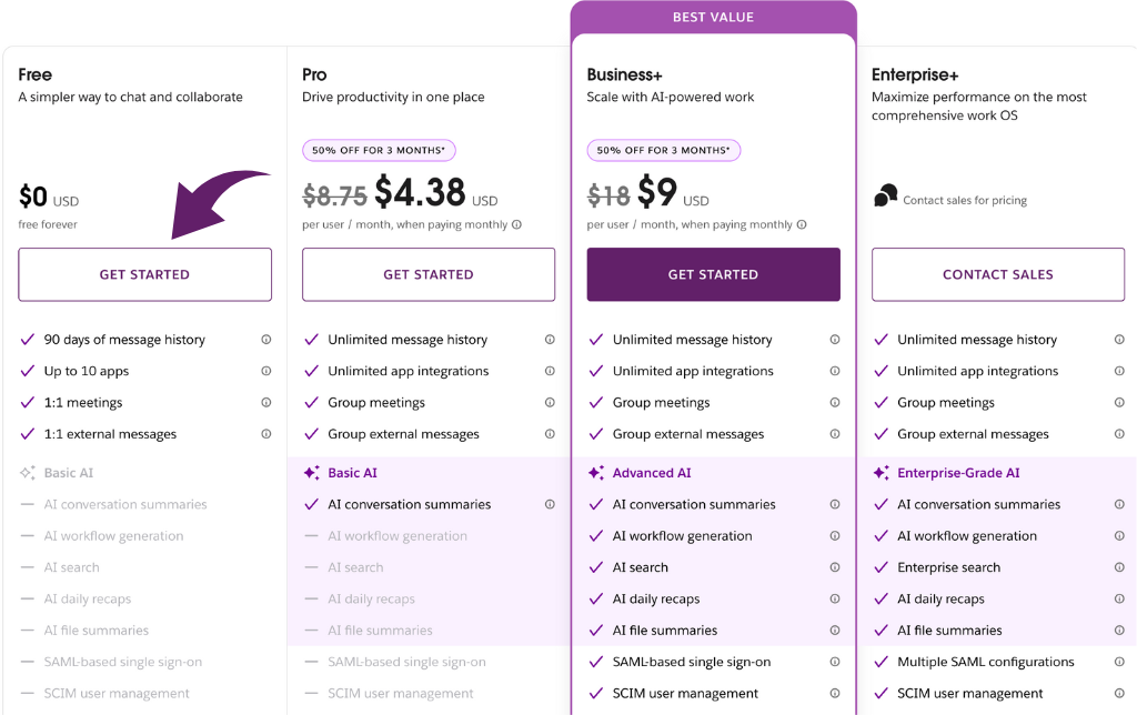 Slack Review: Best AI Work Manager in 2025 13 Slack pricing