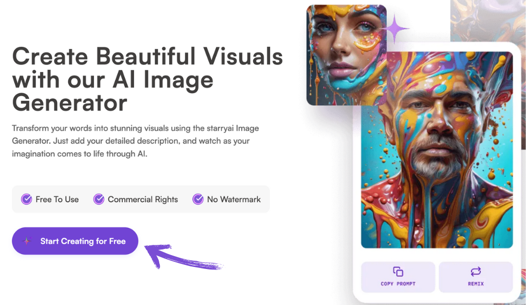 StarryAI Review: Best AI Art Generator in 2025 6 StarryAI image genrator